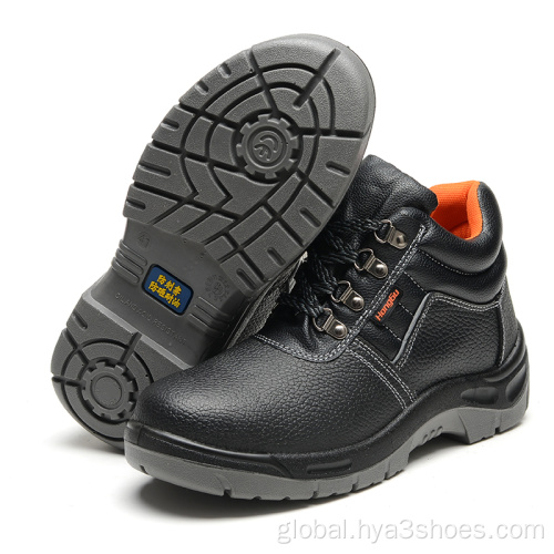 Steel Toe Work Boots Hot Selling Cheap Genuine Leather Safety Shoes Supplier